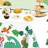 4 Pack Dinosaur Tablecloth Dinosaur Party Decorations Dinosaur Party Supplies 86 x 51 inches Dinosaur Theme Table Cover Dinosaur Rectangle Plastic Table cloth dinosaur table cloths for birthday party