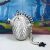 3D Printed Cherry Blossom Dragon with Dragon Egg, 12" Articulated White and Black Cherry Blossom Dragon, Home Decor Executive Desk Toys,Fidget Toys for Autism/ADHD D030-WHT