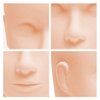 Lash Mannequin Head, Practice Training Head,for Make Up and Lash Extention,Cosmetology Doll Face Head,Soft-Touch Rubber Practice Head,Easy to Clean by Skincare Essential Oil. (Skin colour)