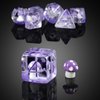 Mushroom Resin Dice Set D&D, DNDND 7PCS D&D Dice Set with Gift Velvet Bag for Dungeons and Dragons Role Playing Games and Tabletop Games（Purple Mushroom