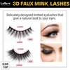 Laflare Premium Silk Lashes 3D Faux Mink Eyelashes Multipack, Light, Natural Looking, Professional Easy to Apply Eyelashes in a Knitted Style 10 Pairs Jumbo Pack (GSR10P)