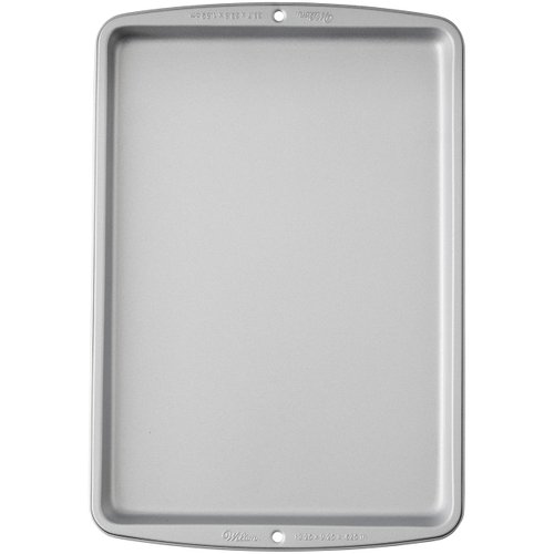 Wilton Recipe Right Small Non-Stick Baking Sheet, Cookie Sheet, 13.2 x 9.25-Inch, Steel