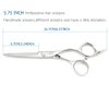 Barber Scissors 5.75" Hair Shears Professional Hair Scissors Hair Cutting Scissors Sharp Haircut Shears Convex blade Razor Edge 440c Barber Shears KINSARO