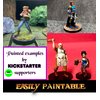 Newcombie Wildspire 58 Fantasy Miniatures Set Townsfolk Characters for DND Miniatures Bulk 28mm Dungeons and Dragons Miniatures | for DND Minis and D&D Miniatures I Character Sheets & Quests