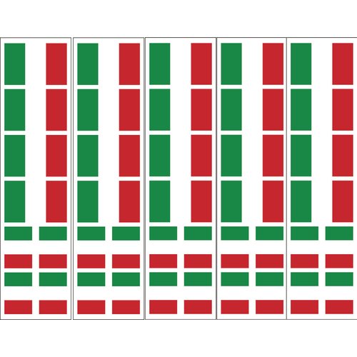 Italian Flag Temporary Tattoos, Italy Party Favors
