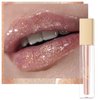 Oulac Light Beige Lip Gloss High-shine Moisturizing Lipgloss Oil Liquid Lipstick Non-stick Cup Glitter Lipstick Lip Tint Reduce Fine Lines Lip Glaze For Dry Lip C04