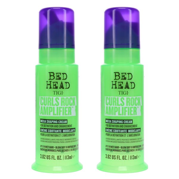 Bed Head by TIGI Curls Rock Amplifier Curly Hair Cream for Defined Curls 3.8 oz (Pack of 2)
