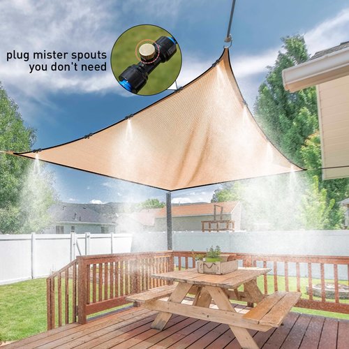 homenote 10 Pack Brass Misting Nozzle Plug for Outdoor Cooling System