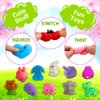 100 Pack Squishies Toys, Tiny Mochi Squishy Fidget Toys Random Bulk Party Favors for Kids 4- 8 8-12 Goodie Bag Pinata Stocking Stuffers Classroom Prizes Treasure Box Egg Fillers Girls