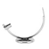 Straight Razor Stand, Stainless Steel Razor Stand, Curved Stainless Steel Stand Base and Polished Steel to Protect & Dry Razor, fits All Popular Brand Razors