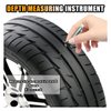 Car Tire Tread Depth Gauge, Tire Tread Gauge Color Coded, Professional Tire Thread Depth Meter Tool in 32nds, Suitable for Most Car Models (1 PCS)