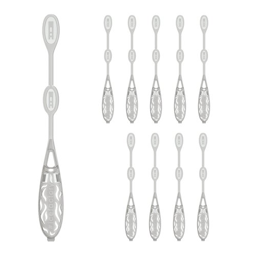 Icicle Drink Stirrer Swizzle Sticks for Smokey Drinks (Use with Dry Ice) (10 pack)