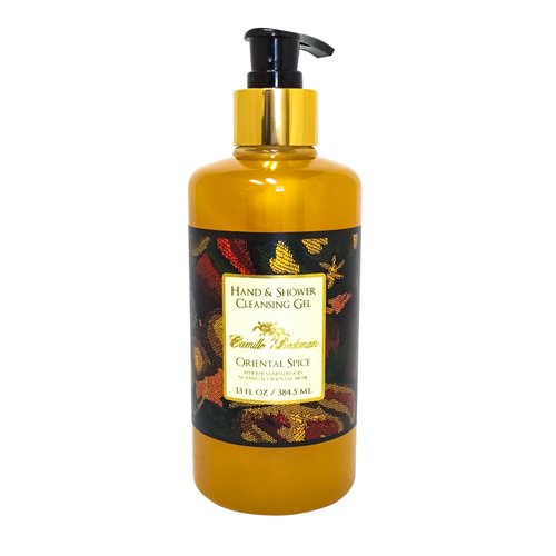Camille Beckman Hand and Shower Cleansing Gel, Oriental Spice, 13 Ounce
