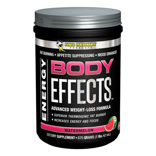 Power Performance Products Body Effects Pre Workout Supplement, Watermelon, 570 grams (1lbs. 4.1 oz)