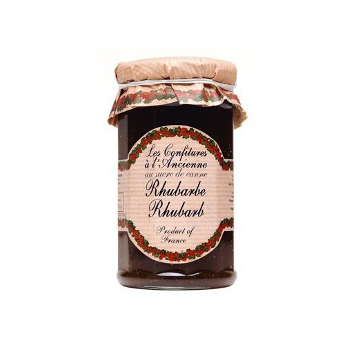 Rhubarb Jam Andresy All natural French jam pure sugar cane 9 oz jar Confitures a l'Ancienne, One