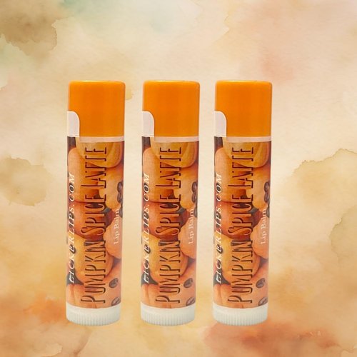 Pumpkin Spice Latte Lip Balm, Set of 3