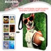 Football Card Binder 400 Pockets, Trading Card Binder 4 Pocket with 50 Removable Sleeves Fits 400 Sport Cards, 3 Ring Card Holder Binder with Zipper, Collector Storage Album