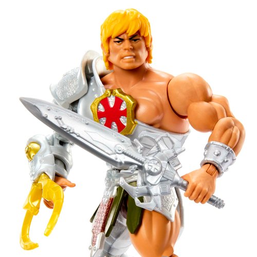 Masters of the Universe Origins Action Figure & Accessory, Rise of Snake Men Armor He-Man & Mini Comic Book, 5.5 inch