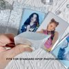 50 Pcs Shimmer Photocard Sleeves for Double Sleeving Kpop Photocards Iridescent PP Card Protector PVC Free and Acid Free (61mm x 91mm)