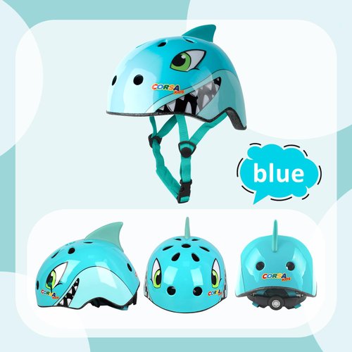 Atphfety Toddler Kids Bike Helmet,Adjustable and Multi-Sport for Bicycle Scooter Skate,2 Sizes,from Toddler to Youth (Blue Shark)