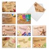 The Best Card Company 10 Assorted Thank You Note Cards Boxed Set 4 x 5.12 Inch with Envelopes (10 Designs, 1 Each) Beach Notes AM6113TYG-B1x10