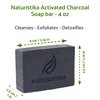 Activated Charcoal Soap Bar (3 Pack), Vegan and All Natural Handcrafted with Organic Oils. Face and Body Soap. For Men, Women and Teens. Unscented.