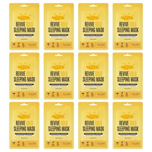 Soo Ae Sleeping Mask, Revive Gold, 12 Count