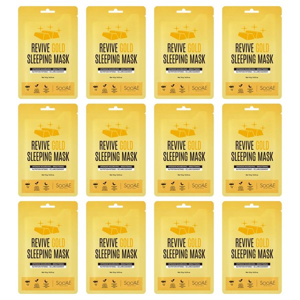 Soo Ae Sleeping Mask, Revive Gold, 12 Count
