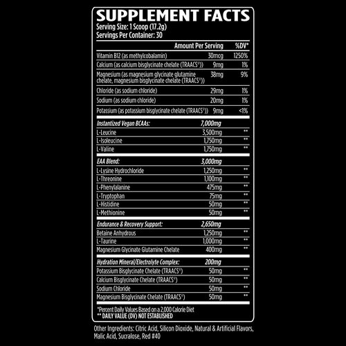 Aminogex Ultra | BCAA Powder | Amino Acids + Betaine and Glutamine | Amino Acid Post Workout Recovery Drink | Intra Workout Drink with Electrolytes | (30 Servings) (Watermelon, 18.2 Ounces)