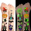 JCFIRE Glow Halloween Party Supplies, Halloween Temporary Tattoos for Kids Party Favors, Halloween Birthday Party Decorations Activities Games Accessories, Halloween Goodie Bags Fillers