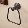 WOLIBEER Bronze Hand Towel Ring, Bath Towel Holder Oil Rubbed, Bathroom Towel Hanger Wall Mounted Farmhouse Rustic ORB Stainless Steel