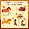 10 Pcs Western Balloons, Western Cowgirl Cowboy Party Balloons,Cowgirl Bachelorette Party Decorations Cowgirl Boot Hat Horse Foil Balloons for Western Rodeo Birthday Party Supplies