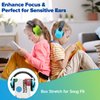 Floriogra 𝟐 𝐏𝐚𝐜𝐤 Kids Noise Reduction Ear Muffs Hearing Protection, Noise Cancelling Headphones for Kids, Soft Wide Headband for Monster Trucks, Studying, Mowing, Show, Autism