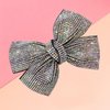 LINAYOHA Rhinestone Hair Bow Clip for Girl Women Sparkling Rhinestone Ponytail Holder Bowknot Alligator Clip Princess headdress Hair Pin Barrette Hair Accessories Christmas Birthday Gift(1Pcs,Silver)