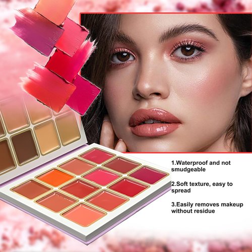 MKNZOME 24 Color Conceal Correct Cream Contour Palette, Bronzer, Blush, Highlighter Face Palette with Makeup Brushes, Matte and Glow, Contour Kit Concealer Palette for Conceal Dark Circles