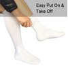 MOLAX Extra Wide Diabetic Socks Bariatric Non Binding Knee High Sock for Edema Cast Men Women 2 Pairs