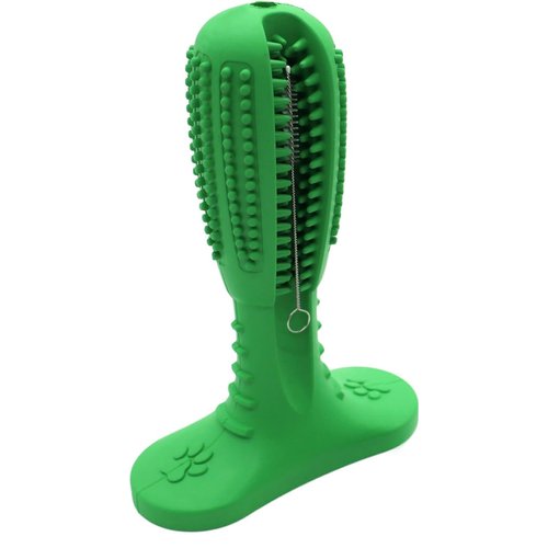 Dental and Treat Chew Sticks – Fresh Breath & Plaque Control – Peanut Butter Chew Toy - for Dogs, Pigs, Rabbits, or Other Pets - (Green)