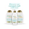 OGX Quenching + Coconut Curls Curl-Defining Conditioner, Nourishing Curly Hair Conditioner with Coconut /Citrus Oil & Honey, Paraben-Free with Sulfate-Free Surfactants, 13oz
