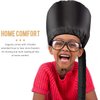 AIQIBAO Hair Dryer Bonnet, Portable Household Hair Dryer Cap Professional Salon Hooded Adjustable Upgraded Soft Deep Conditioning Hair Drying Styling Heat Cap (BLACK)