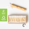 Bamboo Cotton Swabs 500 Count | Biodegradable & Organic Wooden Cotton Buds | Double Tipped Ear Sticks | 100% Eco-Friendly & Natural | Perfect for Ear Wax Removal, Arts & Crafts, Removing Dust & Dirt…