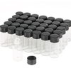 USRommaner 50 Pack,5ml (1/6 oz) Clear Glass Liquid Sample Vial with Screw Caps,Empty Refillable Travel Glass Essential Oil Bottle Preservation Storage Test Vials Container-FREE Funnel&Dropper