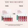 Just Herbs Organic Liquid Lipstick Kit Set of 5, Hydrating & Lightweight Lip Color - Paraben & Silicon Free - 1.6 fl oz. (Brights & Pinks)