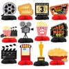HaPiBiDesign Movie Night Party Decorations - Honeycomb Centerpieces for Movie Night Birthday Decor - Movie Night Table Decoration for Kids - Movie Night Theme Décor