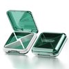 DUBSTAR Daily Pill Organizer,4 Compartments Portable Travel Small Pill Case, Pill Box for Purse Pocket to Hold Vitamins,Cod Liver Oil,Supplements and Medication (Green)