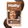 Hally Hair Color Cloud Hair Dye (Cola Coaster) - Demi-Permanent Foam Hair Color for Women & Men - Mess-Free & Long-Lasting Hair Dye Kit, Hair Coloring Products Wash Out in 4-6 Weeks, Vegan