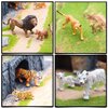 8 Pcs 2-5" Wild Life Animals Figure Playset, Realistic and Highly Detailed Tigers, Lions, Leopards Figurine with Cubs, Durable for Education and Fun Play, Perfect for Kids, Wild Animal Cake Toppers