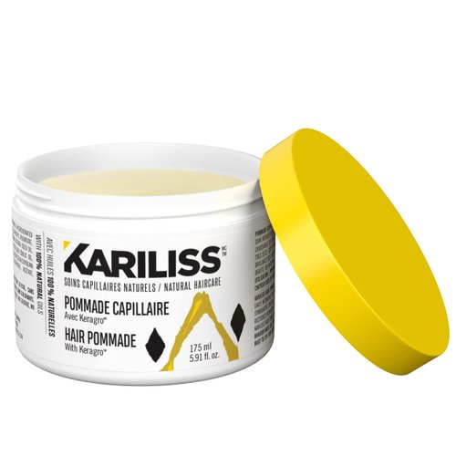 Kariliss Hair Pomade, 100% Natural + Keragro, Shea Butter, Plant-Based Growth Stimulator, Scalp Hydatation, Intensive Daily Treatment, Nourishing, Hydrating, Strengthening for Dry Hair.