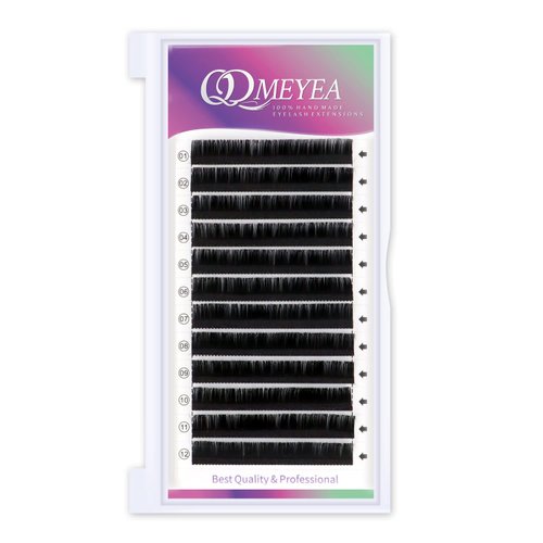 QDMEYEA Eyelash Extensions Supplies 0.05 D Curl Classic Volume Lash Extensions Single Lashes 8mm Length Individual Eyelashes Extension False Mink Silk Lashes Professional Salon Use (8mm, 0.05 D Curl)