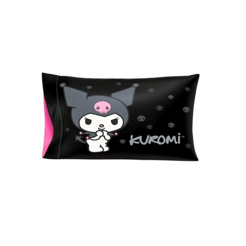 Franco Collectibles Hello Kitty & Friends My Melody & Kuromi Beauty Silky Satin Standard Pillowcase Cover 20x30 for Hair and Skin, (Official Licensed Product)