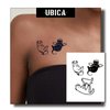 UBICA Tattoo, Semi-permanent Tattoos, 2 Sheets Fake Tattoo, Realistic Tattoos Non-Reflective, Waterproof For 1-2 Weeks, Cat's Double Life Tattoo Stickers 3.8X4.4in